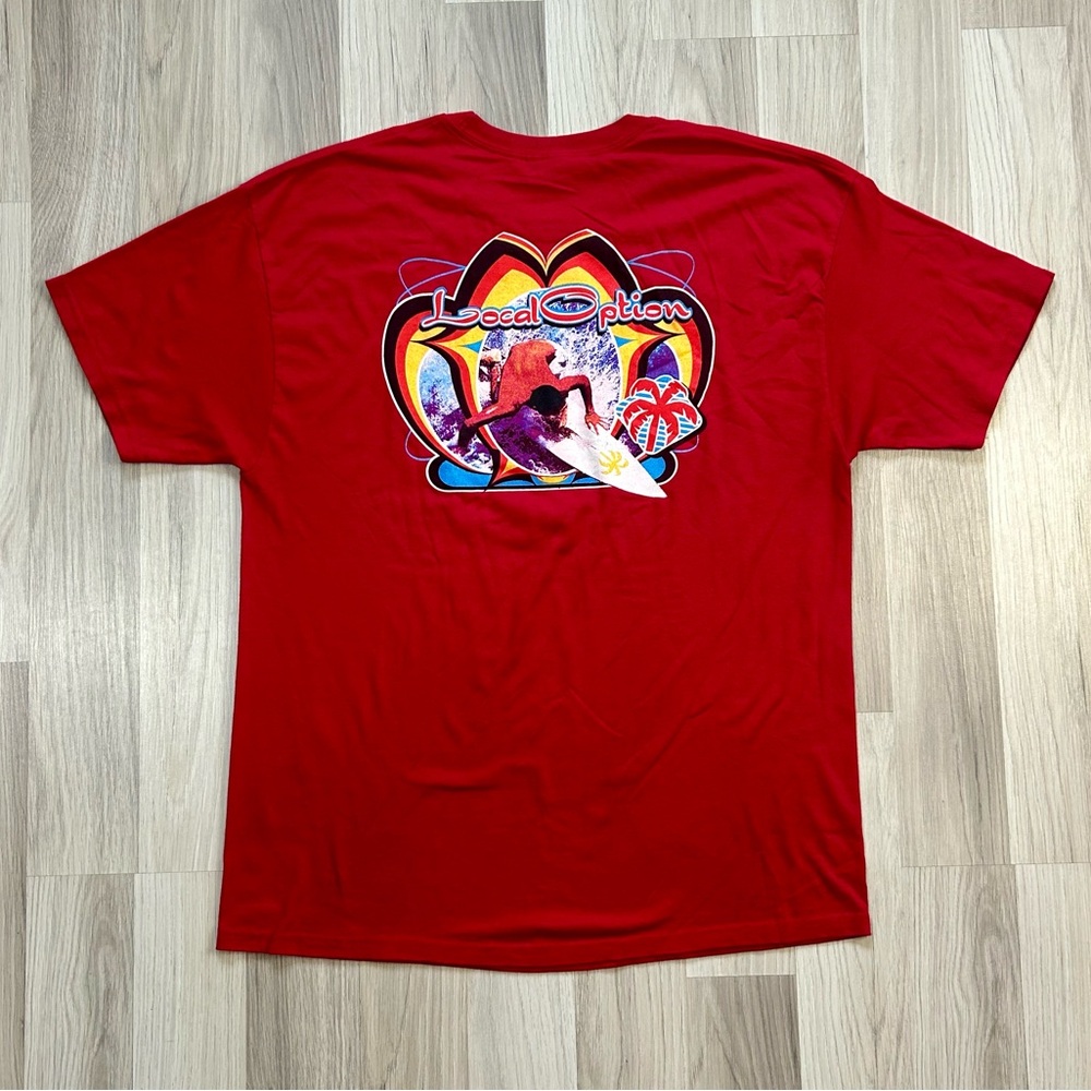 Vintage Local Option Surfing Beach T-shirt Men’s XL.